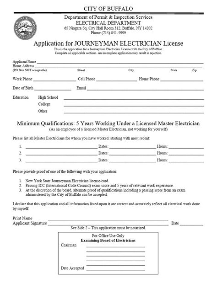 Are journeyman electrician's license?