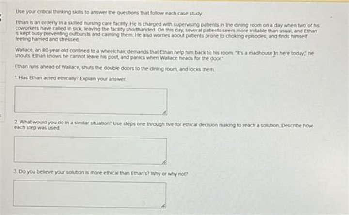 Has ethan acted ethically?