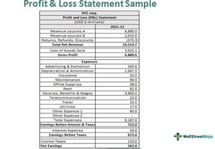 How much is an audited profit and loss?