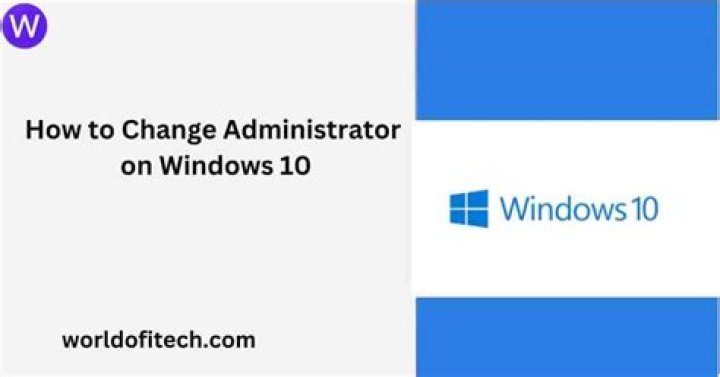 How to switch administrator on windows 10?