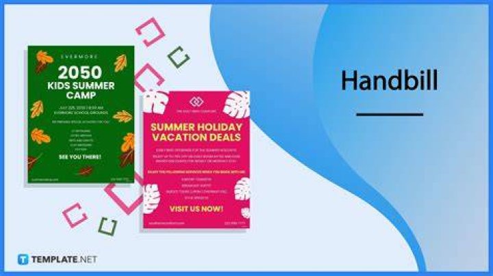 What does handbills mean in english?