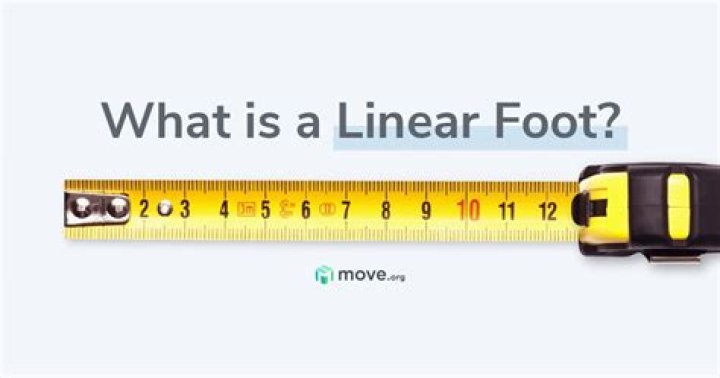 What is a linear foot?