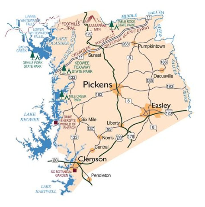 Whats in pickens sc?