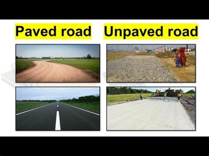 When entering a street from an unpaved road?