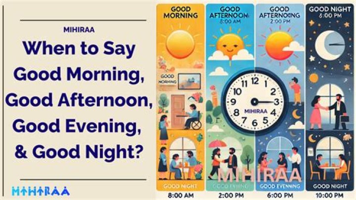 When say good morning?