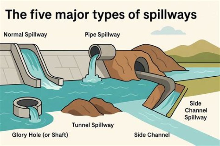Which of the following spillway is generally provided in a dam?